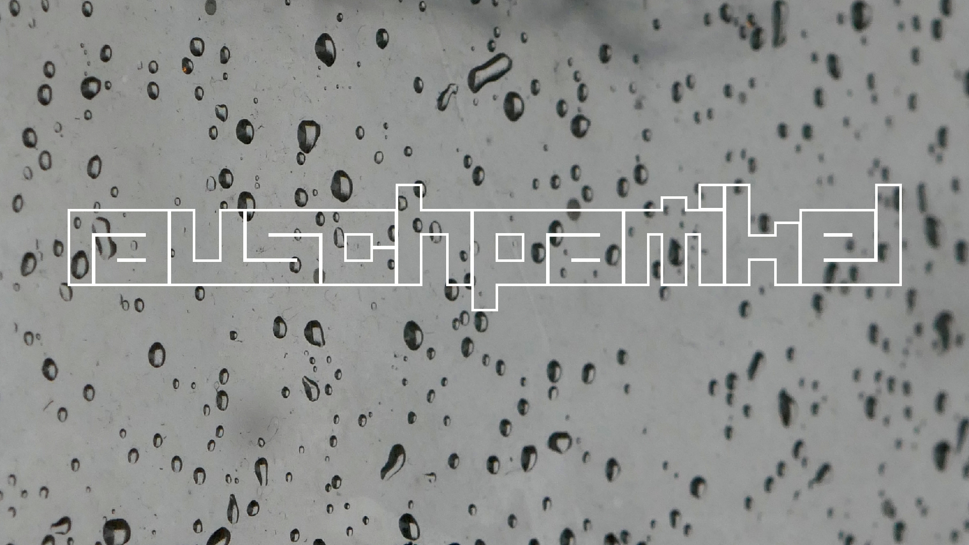 2022-02-16 Das Kleine Regen Rhythmus Orchester (Fensterglas einfach, im Bilderrahmen, III) (Audio, Video)