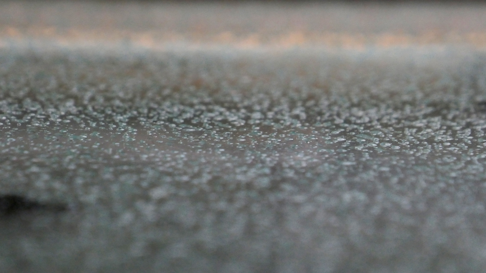 2022-02-16 Das Kleine Regen Rhythmus Orchester (Fensterglas einfach, im Bilderrahmen, III) (Audio, Video)