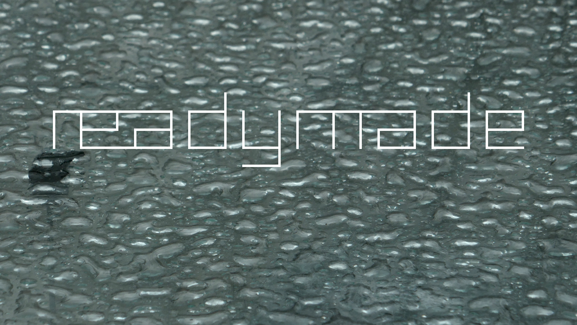 2022-02-16 Das Kleine Regen Rhythmus Orchester (Fensterglas einfach, im Bilderrahmen, III) (Audio, Video)